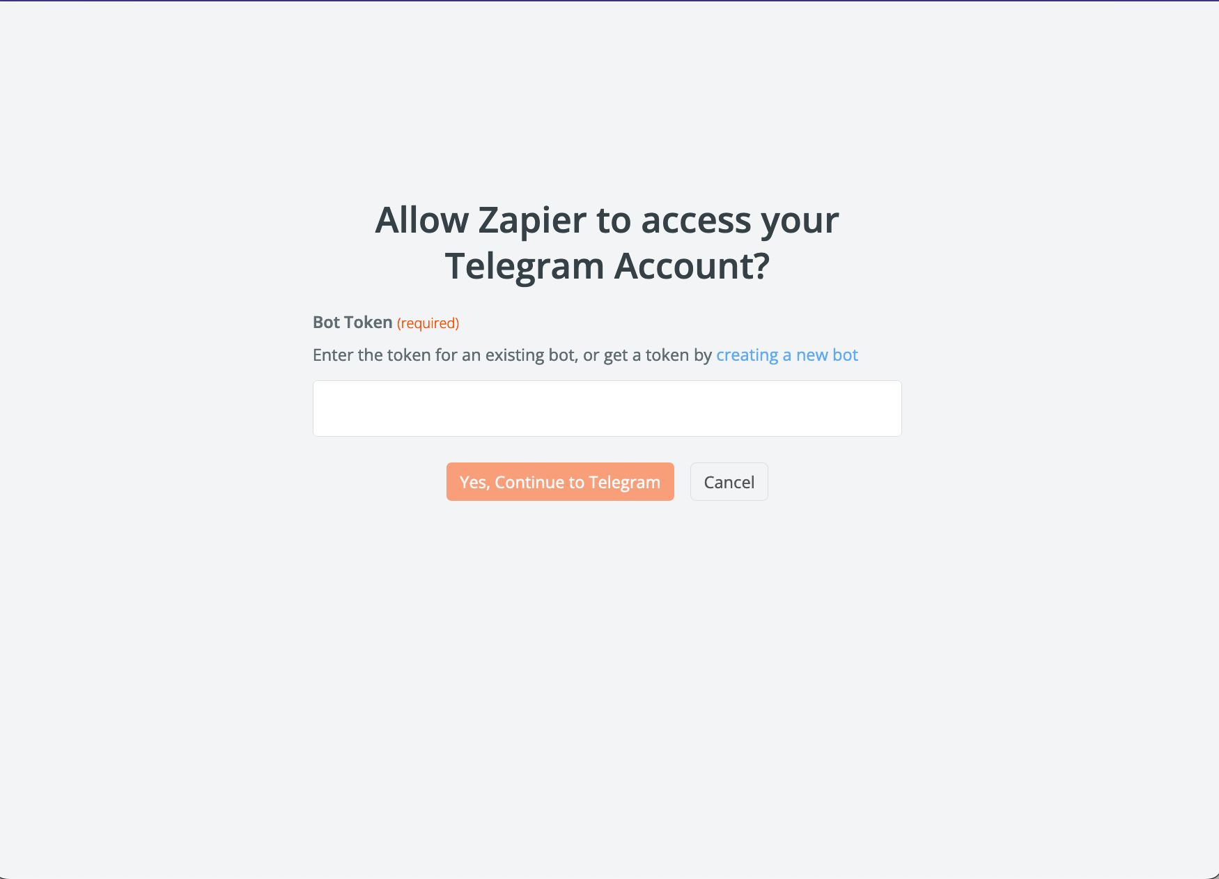 Minimalism Working: Telegram Bot + Zapier Integration
